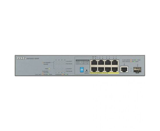 Коммутатор сетевой ZyXel GS1300-10HP-EU0101F, изображение 2 Коммутатор сетевой ZyXel GS1300-10HP-EU0101F, изображение 2