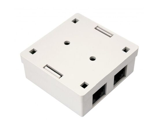 Компьютерная розетка RJ45x2 UTP cat.5e 8P8C Vinga (VCPRJ45O2), изображение 3 Компьютерная розетка RJ45x2 UTP cat.5e 8P8C Vinga (VCPRJ45O2), изображение 3