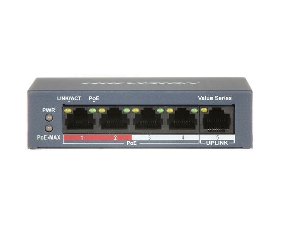 Комутатор мережевий Hikvision DS-3E0105P-E/M(B)