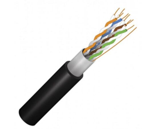 Кабель мережевий FinMark FTP 305м, CAT5e 4P 24AWG PE B Pull Box Outdoor (054594)