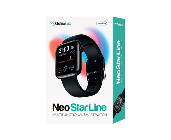 Смарт-часы Gelius Pro GP-SW002 (Neo Star Line) Black, изображение 7 Смарт-часы Gelius Pro GP-SW002 (Neo Star Line) Black, изображение 7