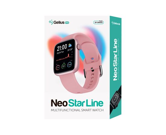 Смарт-часы Gelius Pro GP-SW002 (Neo Star Line) Pink, изображение 7 Смарт-часы Gelius Pro GP-SW002 (Neo Star Line) Pink, изображение 7