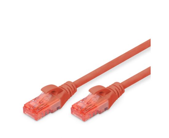 Патч-корд 1м, CAT 6 UTP, AWG 26/7, Cu, LSZH, red Digitus (DK-1617-010/R)