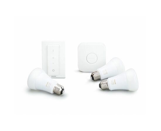 Умная лампочка Philips Стартовий комплект Hue Color, E27 3шт (929002216825), изображение 2 Умная лампочка Philips Стартовий комплект Hue Color, E27 3шт (929002216825), изображение 2