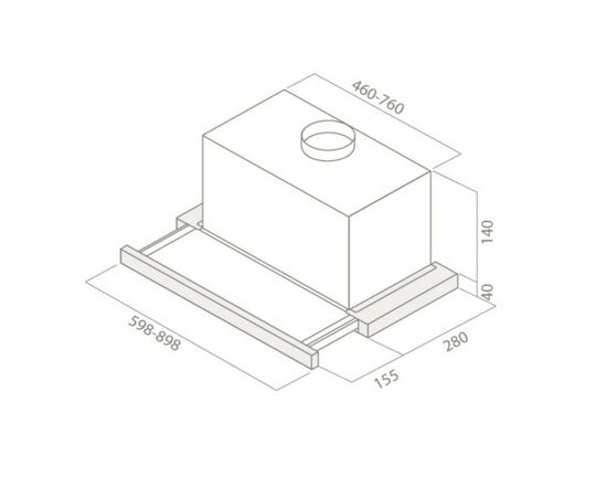 Вытяжка кухонная Elica ELITE 14 LUX BL/A/50, изображение 3 Вытяжка кухонная Elica ELITE 14 LUX BL/A/50, изображение 3