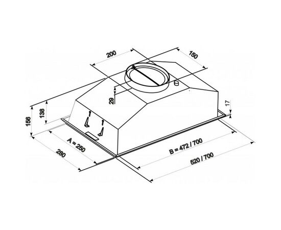 Витяжка кухонна Eleyus Modul 700 LED SMD 70 IS, зображення 9 Витяжка кухонна Eleyus Modul 700 LED SMD 70 IS, зображення 9