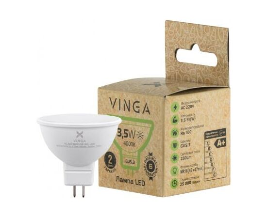 Лампочка Vinga VL-MR16GU53-34L-220