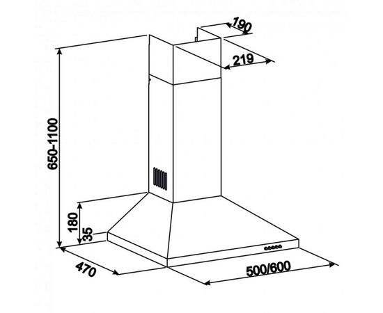 Вытяжка кухонная Eleyus KLEO 700 60 BG, изображение 10 Вытяжка кухонная Eleyus KLEO 700 60 BG, изображение 10