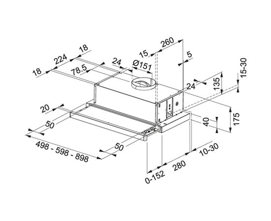 Вытяжка кухонная Franke Flexa FTC 532L GR/XS (315.0547.794), изображение 2 Вытяжка кухонная Franke Flexa FTC 532L GR/XS (315.0547.794), изображение 2