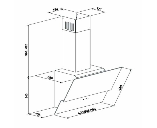 Вытяжка кухонная Eleyus Element 700 60 BG, изображение 9 Вытяжка кухонная Eleyus Element 700 60 BG, изображение 9