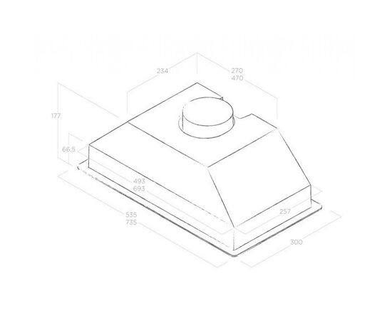 Вытяжка кухонная Faber ERA S IX/A/72, изображение 4 Вытяжка кухонная Faber ERA S IX/A/72, изображение 4