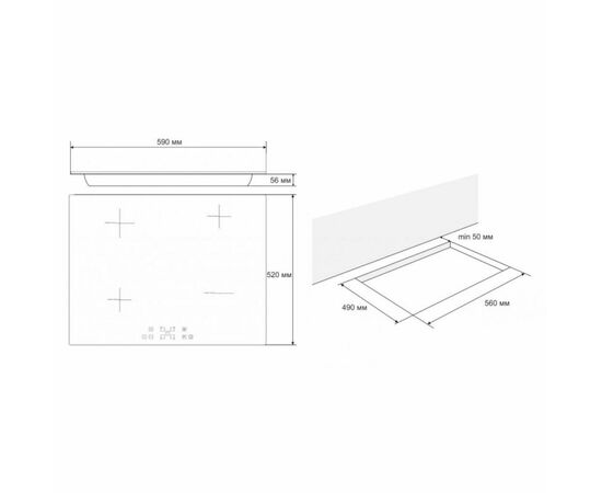 Варочная поверхность Eleyus ALFA 60 BL I, изображение 8 Варочная поверхность Eleyus ALFA 60 BL I, изображение 8