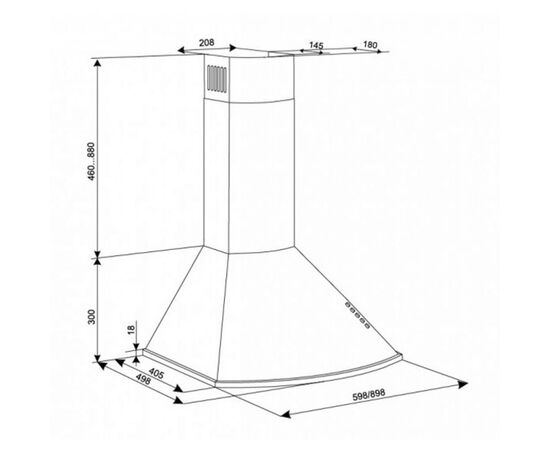 Вытяжка кухонная Eleyus Bora 1200 LED SMD 90 BL, изображение 9 Вытяжка кухонная Eleyus Bora 1200 LED SMD 90 BL, изображение 9