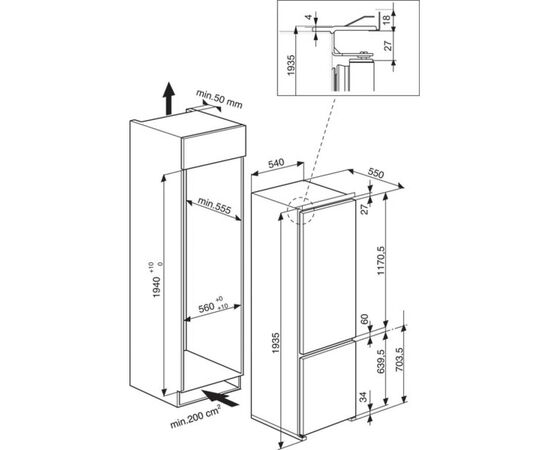 Холодильник Whirlpool ART 963/A+/NF, изображение 3 Холодильник Whirlpool ART 963/A+/NF, изображение 3