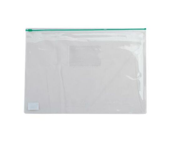 Папка на блискавці Buromax А4, plastic zipper green (BM.3946-04)