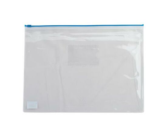 Папка на молнии Buromax А5, plastic zipper blue (BM.3947-02)
