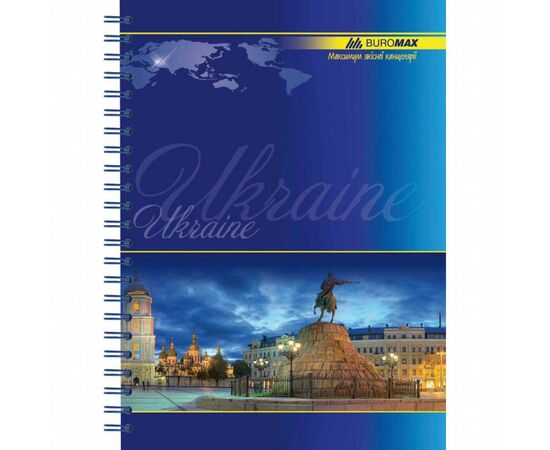 Блокнот Buromax spiral side, А5, 96sheets, UKRAINE (assorted) (BM.2412), изображение 5 Блокнот Buromax spiral side, А5, 96sheets, UKRAINE (assorted) (BM.2412), изображение 5