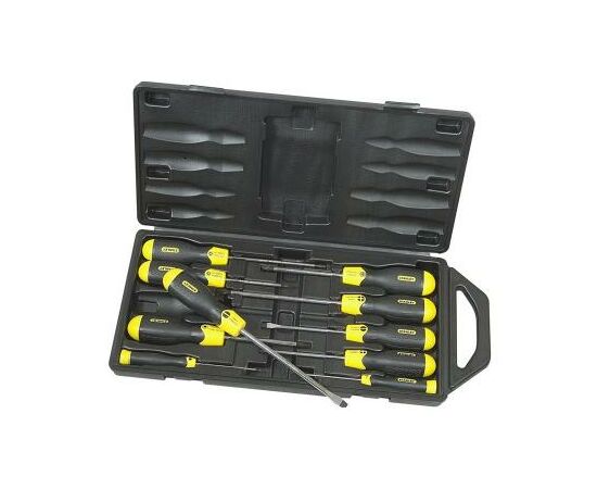 Набор инструментов Stanley отверток CUSHION GRIP 10 шт. (2-65-014), изображение 2 Набор инструментов Stanley отверток CUSHION GRIP 10 шт. (2-65-014), изображение 2