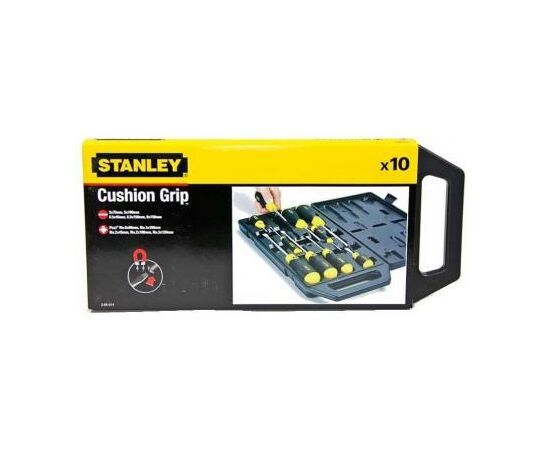 Набор инструментов Stanley отверток CUSHION GRIP 10 шт. (2-65-014), изображение 3 Набор инструментов Stanley отверток CUSHION GRIP 10 шт. (2-65-014), изображение 3