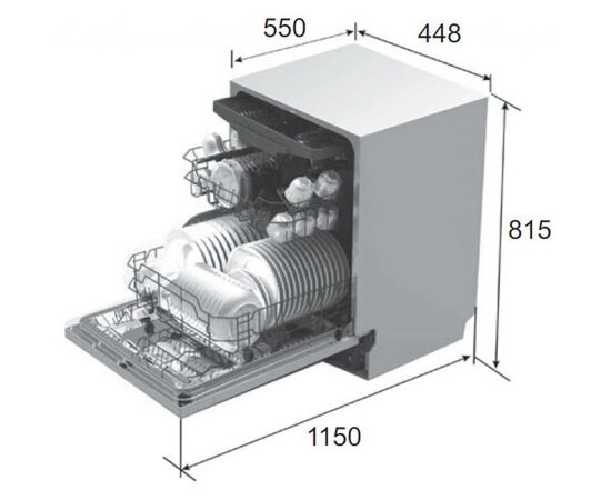 Посудомоечная машина Pyramida DWP 4510, изображение 4 Посудомоечная машина Pyramida DWP 4510, изображение 4