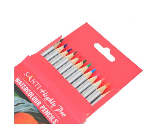 Карандаши цветные Santi Highly Pro 12 шт акварельные (742383), изображение 2 Карандаши цветные Santi Highly Pro 12 шт акварельные (742383), изображение 2