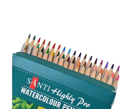 Карандаши цветные Santi Highly Pro 36 шт акварельные (742387), изображение 2 Карандаши цветные Santi Highly Pro 36 шт акварельные (742387), изображение 2