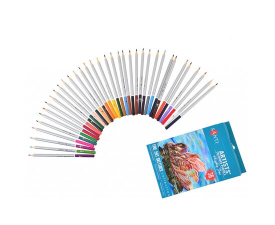 Карандаши цветные Santi Highly Pro 36 шт (742393), изображение 3 Карандаши цветные Santi Highly Pro 36 шт (742393), изображение 3