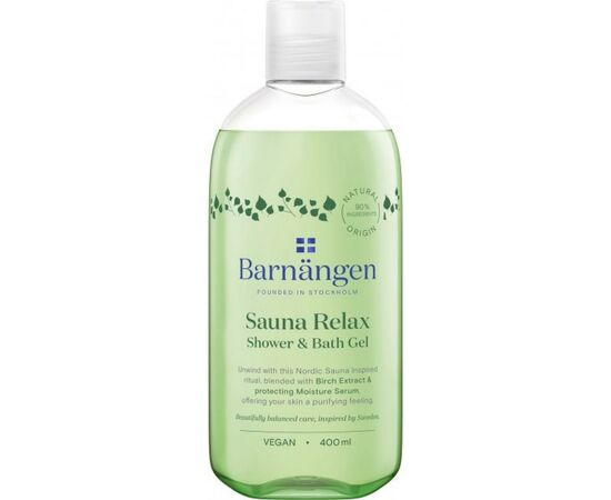 Гель для душа Barnangen Sauna Relax с экстрактом березы 400 мл (5012583205692)