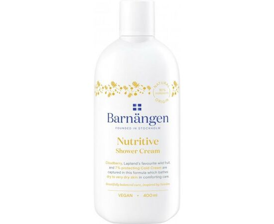 Гель для душу Barnangen Nutritive з морошкою для сухої та дуже сухої шкіри 400 мл (5012583205777)