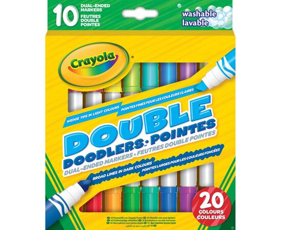 Фломастеры Crayola Набор Washable Двусторонние 10 шт (256347.012)