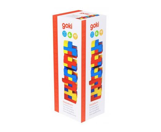 Настольная игра Goki Дженга Разноцветная башня (HS973)