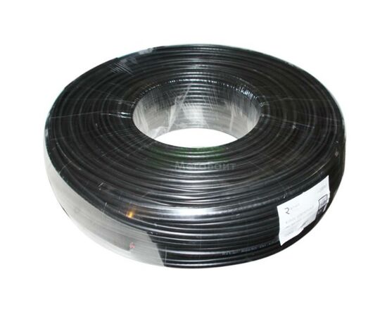 Кабель телевізійний Ritar RG-59, 0,81мм.CU, 64x0.12m CCA экран,+2*0.5power, black PVC (RT-B100-RG59+2x0.5mm)