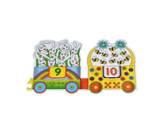 Пазл Same Toy Большой поезд Букв и Цифр (2095Ut), зображення 3 Пазл Same Toy Большой поезд Букв и Цифр (2095Ut), зображення 3