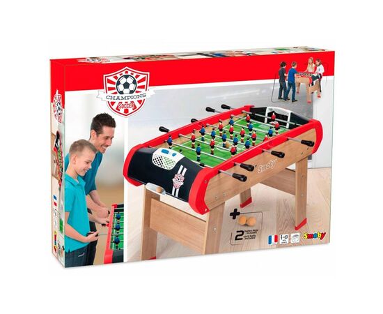 Настольный футбол Smoby Деревянный полупрофессиональный футбольный стол Чемпион (620400), изображение 2