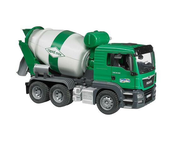 Спецтехніка Bruder Бетономішалка MAN TGS 1:16 зелена (03710), зображення 5 Спецтехніка Bruder Бетономішалка MAN TGS 1:16 зелена (03710), зображення 5