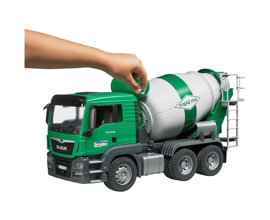 Спецтехніка Bruder Бетономішалка MAN TGS 1:16 зелена (03710), зображення 7 Спецтехніка Bruder Бетономішалка MAN TGS 1:16 зелена (03710), зображення 7