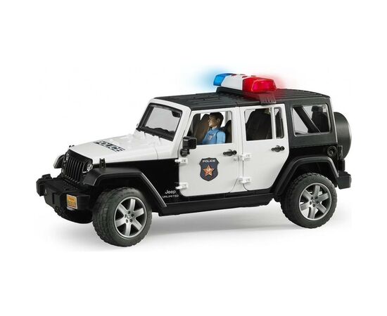 Спецтехника Bruder Джип Wrangler Unlimited Rubicon Police + фигурка (02526), изображение 2 Спецтехника Bruder Джип Wrangler Unlimited Rubicon Police + фигурка (02526), изображение 2
