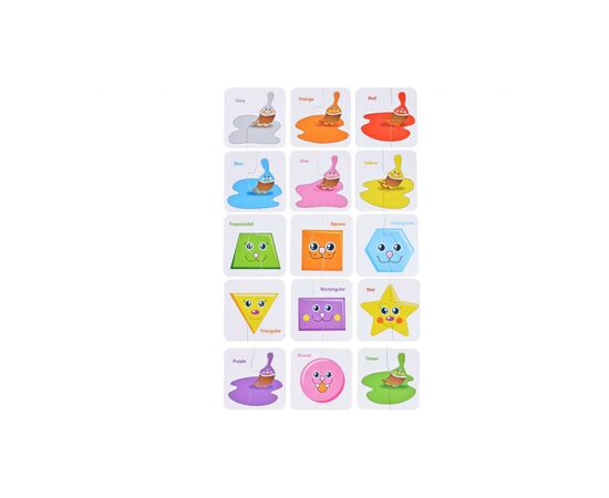 Пазл Same Toy Цвета и фигуры (2196UT), зображення 3 Пазл Same Toy Цвета и фигуры (2196UT), зображення 3
