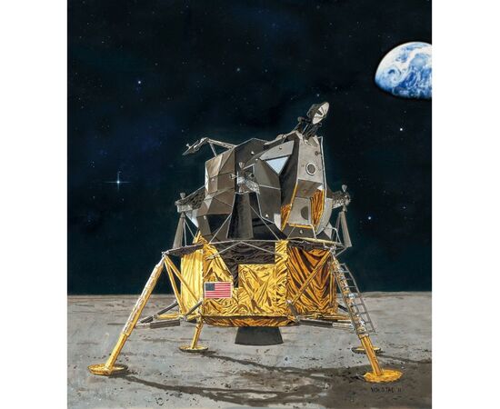 Сборная модель Revell Лунный модуль Орел миссии Аполлон 11 уровень 4, 1:48 (RVL-03701), изображение 7 Сборная модель Revell Лунный модуль Орел миссии Аполлон 11 уровень 4, 1:48 (RVL-03701), изображение 7