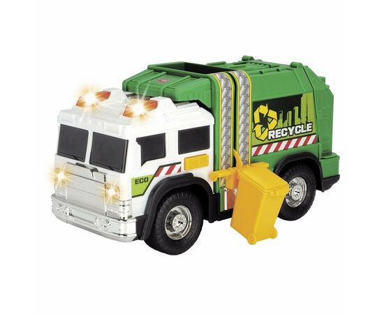 Спецтехніка Dickie Toys Сміттєвоз з баком зі світловими та звуковими ефектами (3306006), зображення 2 Спецтехніка Dickie Toys Сміттєвоз з баком зі світловими та звуковими ефектами (3306006), зображення 2