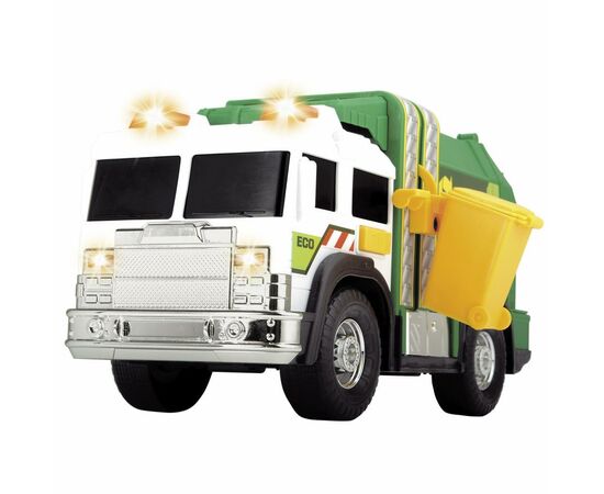 Спецтехніка Dickie Toys Сміттєвоз з баком зі світловими та звуковими ефектами (3306006), зображення 4 Спецтехніка Dickie Toys Сміттєвоз з баком зі світловими та звуковими ефектами (3306006), зображення 4