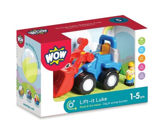 Развивающая игрушка Wow Toys Бульдозер Люк (01026), изображение 7 Развивающая игрушка Wow Toys Бульдозер Люк (01026), изображение 7