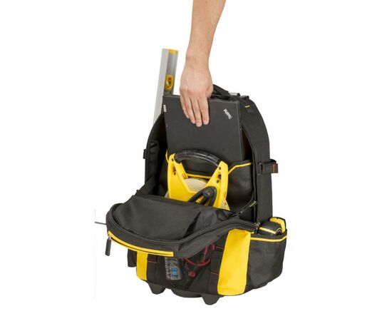 Сумка для инструмента Stanley рюкзак FatMax на колесах 36 x 23 x 54см (1-79-215), изображение 3 Сумка для инструмента Stanley рюкзак FatMax на колесах 36 x 23 x 54см (1-79-215), изображение 3