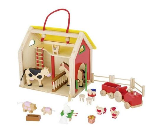 Игровой набор Goki Домик Ферма с аксессуарами (51916G), изображение 2 Игровой набор Goki Домик Ферма с аксессуарами (51916G), изображение 2