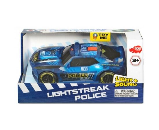 Машина Dickie Toys Сполохи світла. Поліція (3763001), зображення 2 Машина Dickie Toys Сполохи світла. Поліція (3763001), зображення 2