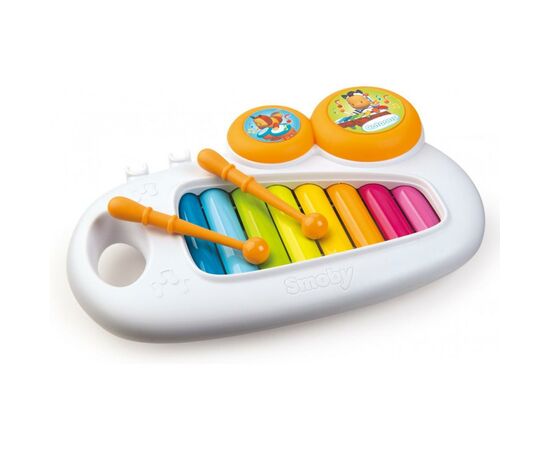 Развивающая игрушка Smoby ксилофон Cotoons с ручкой (110500)