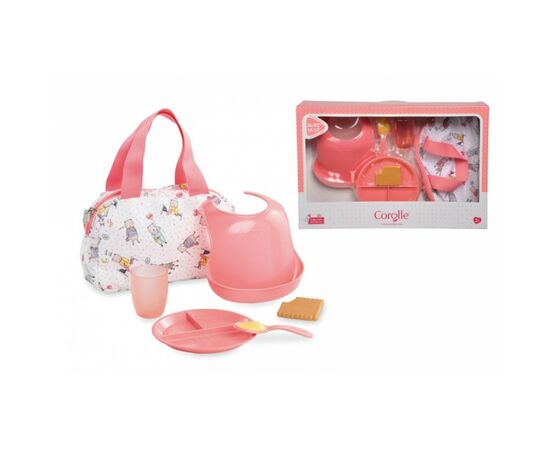 Игровой набор Corolle Завтрак в сумке 6 аксессуаров для кукол 36-42 см (9000140320)