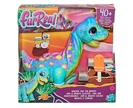 Интерактивная игрушка Hasbro FurReal Снекин Сем Бронто (F1739), изображение 3 Интерактивная игрушка Hasbro FurReal Снекин Сем Бронто (F1739), изображение 3