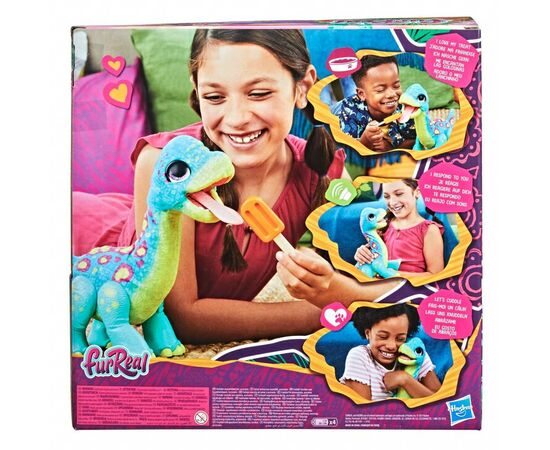 Интерактивная игрушка Hasbro FurReal Снекин Сем Бронто (F1739), изображение 4 Интерактивная игрушка Hasbro FurReal Снекин Сем Бронто (F1739), изображение 4