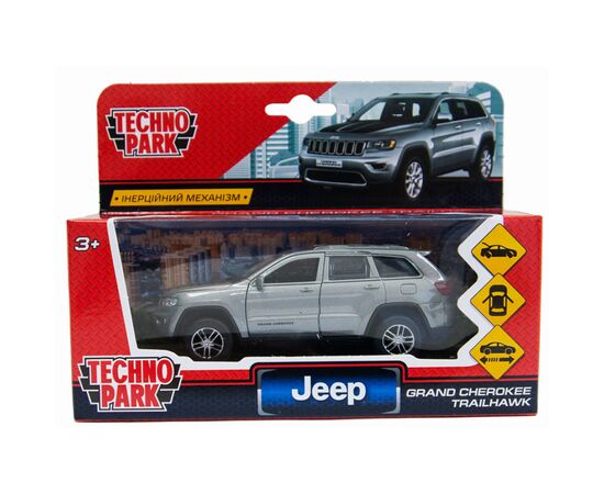 Машина Технопарк Jeep Grand Cherokee (CHEROKEE-12-GY(FOB)), изображение 8 Машина Технопарк Jeep Grand Cherokee (CHEROKEE-12-GY(FOB)), изображение 8